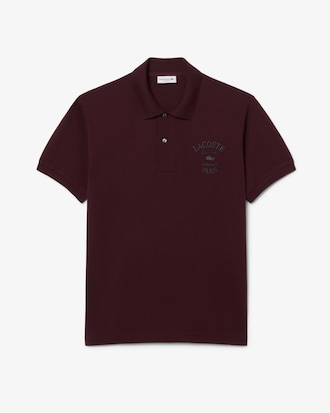 Classic Fit Embroidered Petit Piqu&eacute; Polo Shirt