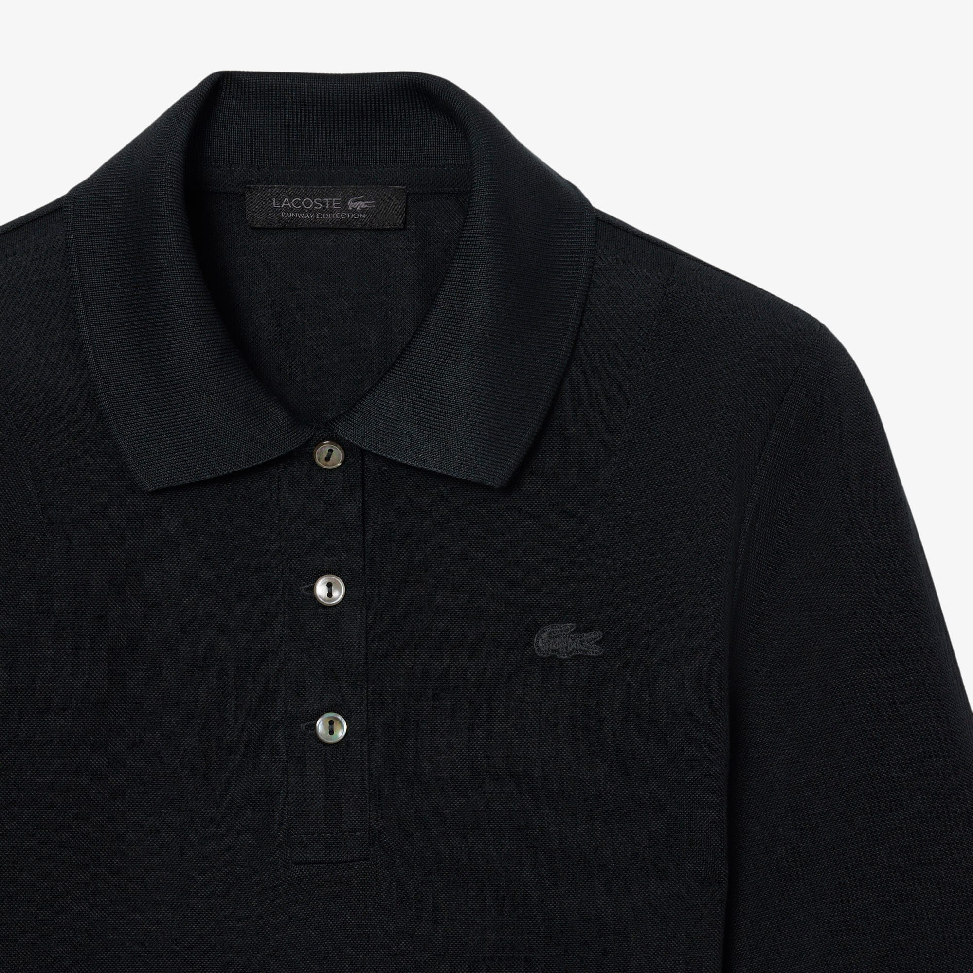 Runway Slim Fit Silk Mini-Piqué Polo Shirt