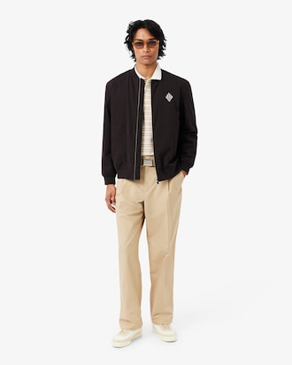 Classic Fit Striped Petit Piqu&eacute; Polo