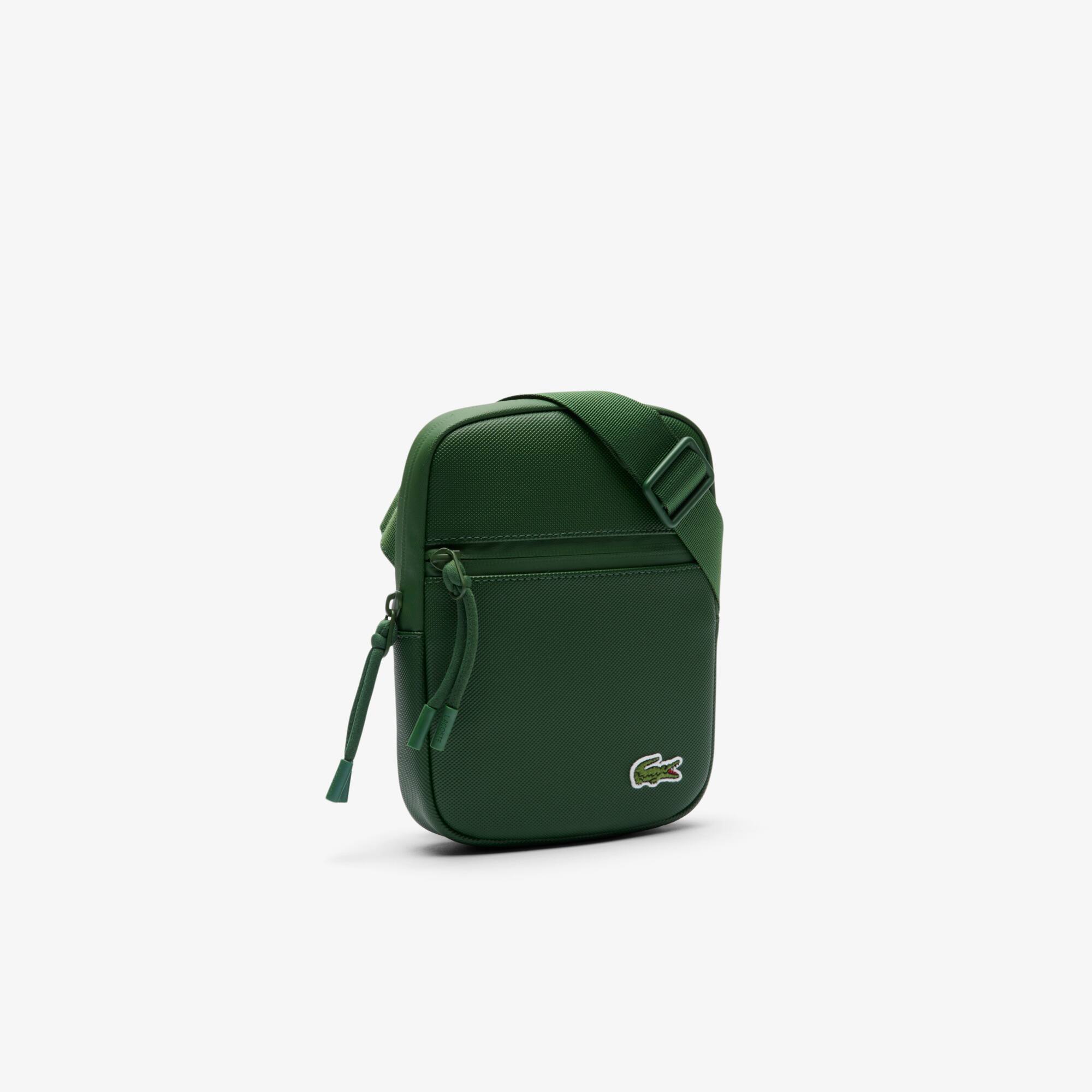 ⭐︎兄⭐︎LACOSTE ダークグリーンショルダーバッグ Small LCST Slimline Satchel - Bags - New In 2026 | Lacoste