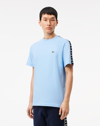 Men's Logo Stripe Cotton T-Shirt
