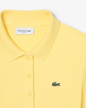 Women's Slim Fit L.12.D Ribbed Cotton Polo