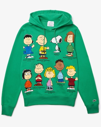 Unisex Lacoste x Peanuts Hooded Organic Cotton Sweatshirt