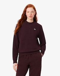 Women's Relaxed Fit Piqu&eacute; Crew Neck Sweatshirt