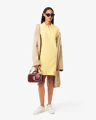 Women's Slim Fit Stretch Mini Piqué Polo Dress