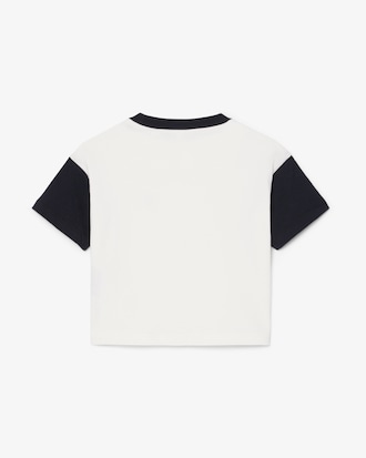 Contrast Trim Cotton T-shirt