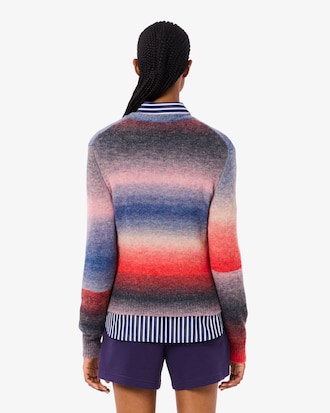Women's Crew Neck Ombré Sweater