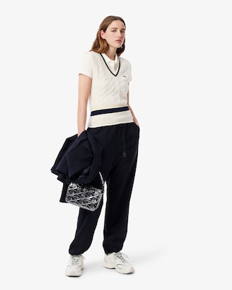 Women's Slim Fit L.12.D Ribbed Cotton Polo