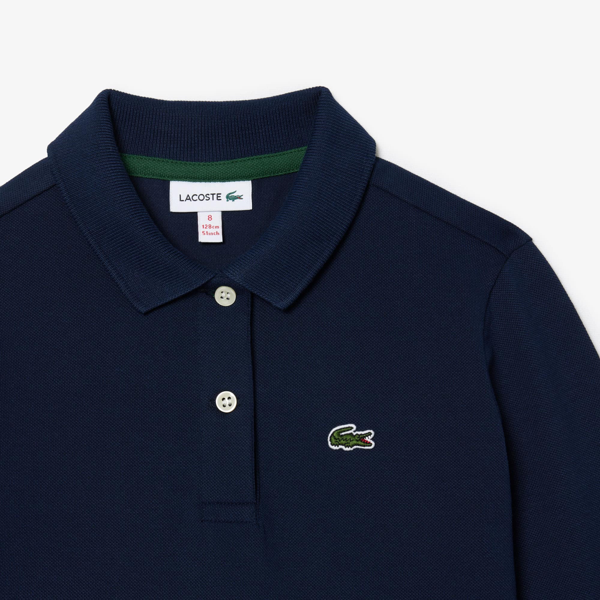 ★LACOSTE★FLARED ZIP UP POLO DRESS EF4481-51 Women's 3D Rib Knit Zip-Up Polo Dress - Dresses - New In