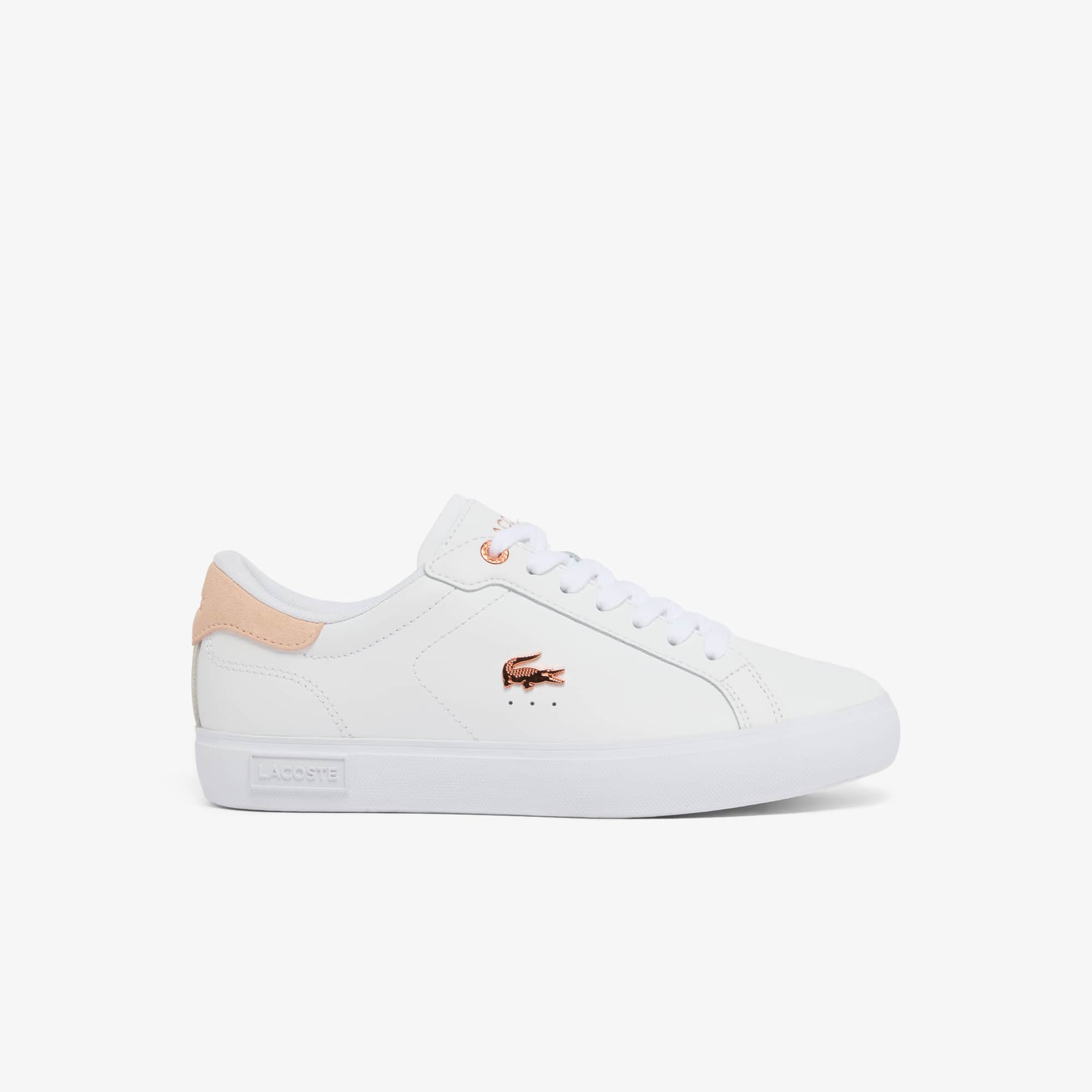 Lacoste Women's Powercourt Leather Sneakers - 8 In White