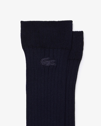 Chaussettes en coton m&eacute;lang&eacute; c&ocirc;tel&eacute;