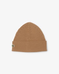 Unisex Rib Knit Brushed Wool Beanie