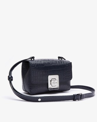Amelia Metal Clasp Embossed Leather Bag