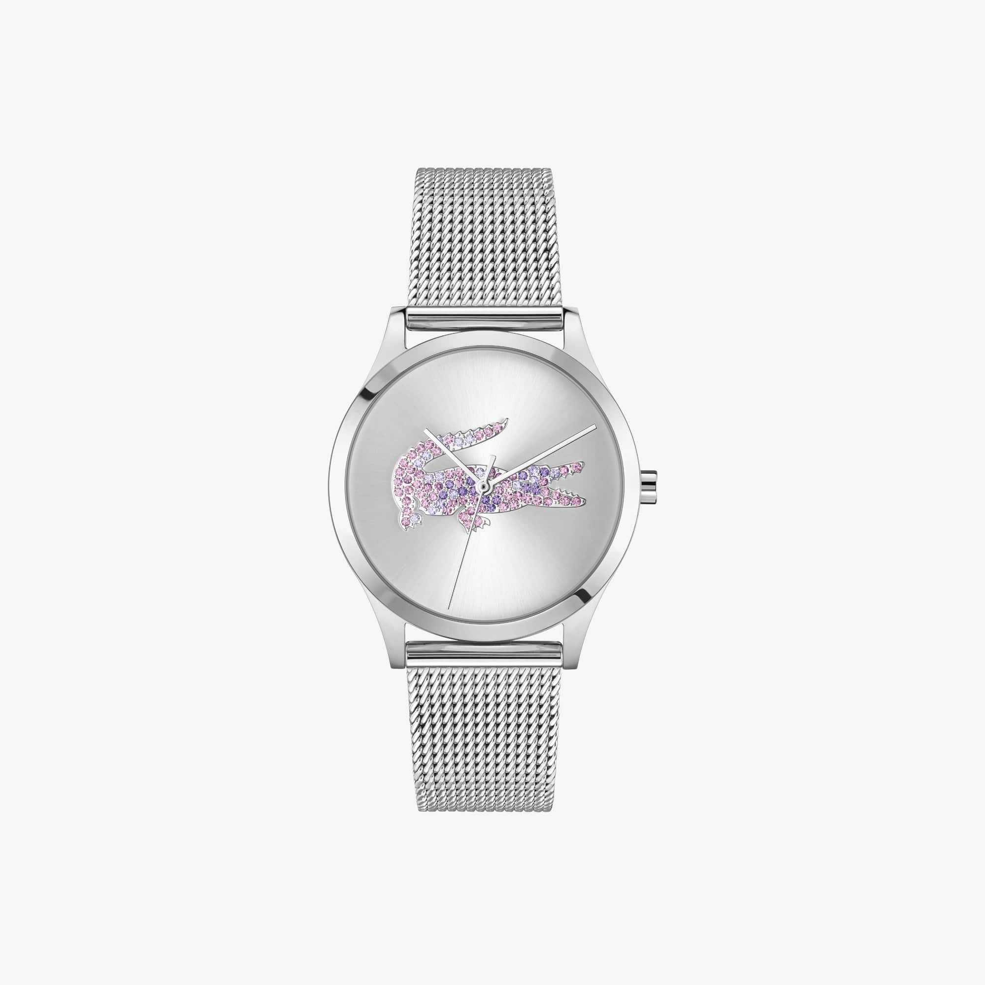 Lacoste Crocodelle Steel Watch - One Size In Metallic