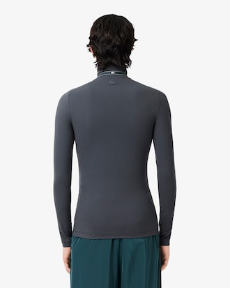 Runway High Neck Printed Stretch T-shirt
