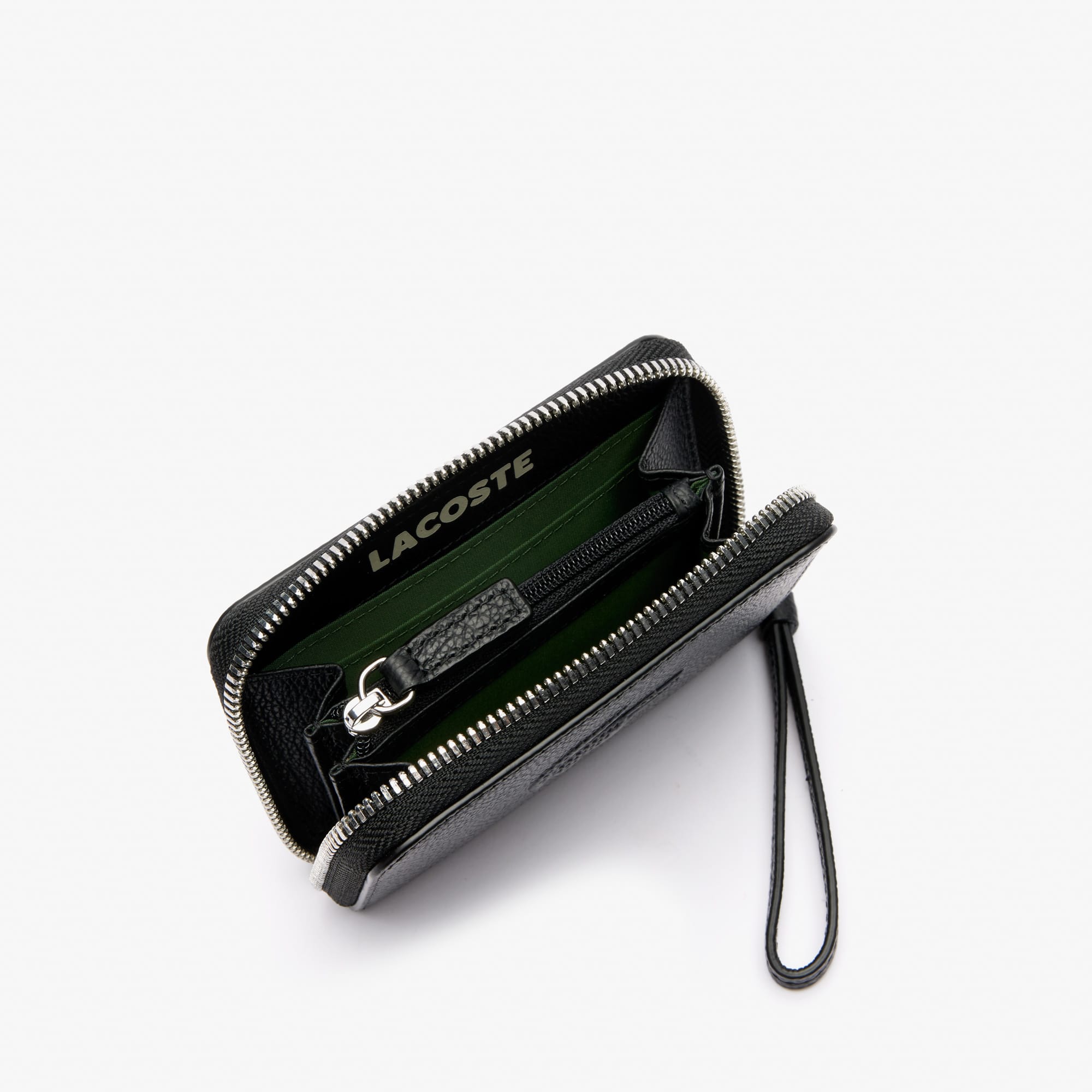 LACOSTE モノグラム ミニ財布 ジップ コインケース 関税送料無料