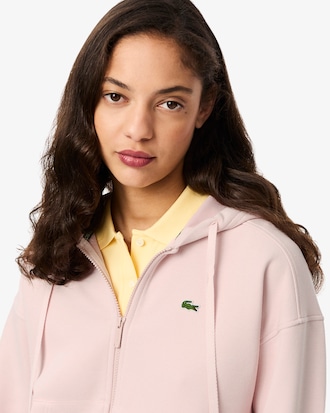 Women's Zip-Up Piqué Hoodie