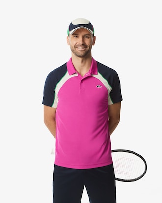 Men's Ultra Dry Colorblock Tennis Polo
