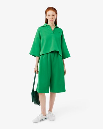 Women's Runway Boxy Polo Collar Sweatshirt