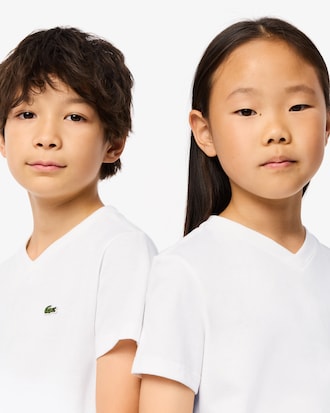 Kids' V-Neck Cotton T-Shirt