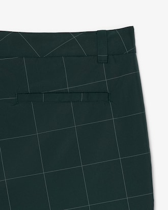 Water-Repellent Plaid Golf Pants