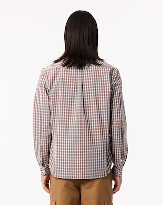 Men's Regular Fit Plaid Poplin Shirt