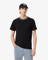 Men's Stretch Piqué Striped Collar T-Shirt