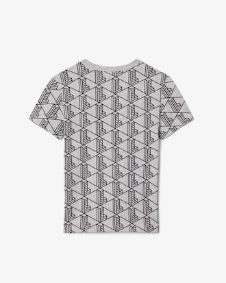 Kids' Monogram Print Cotton T-Shirt