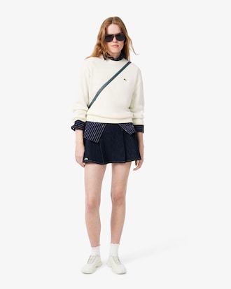 Women's Relaxed Fit Cotton Crew Neck Sweater