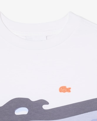 Croc Print Cotton T-Shirt