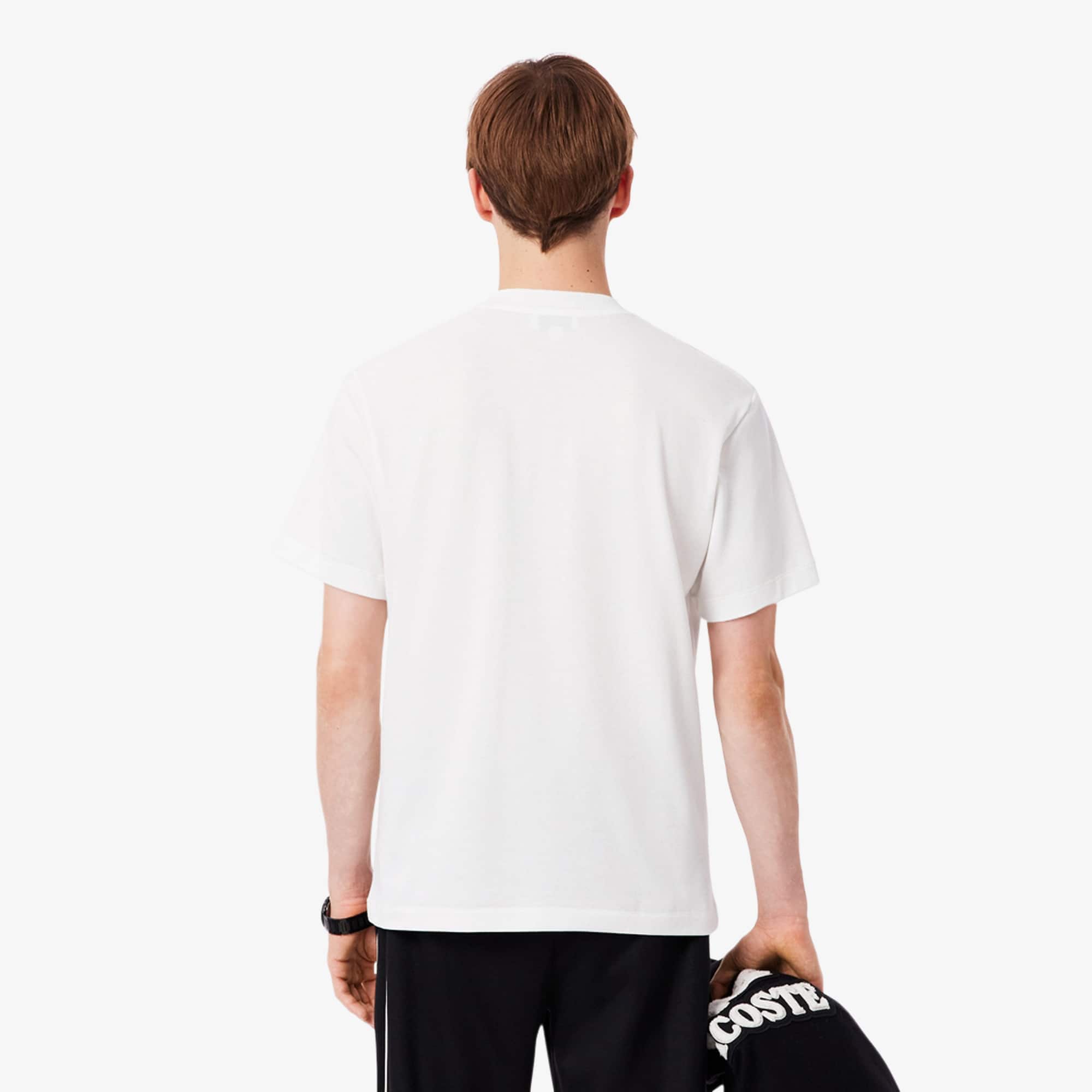 Men's Ribbed Neck Petit Piqué T-Shirt - T-shirts - New In 2026
