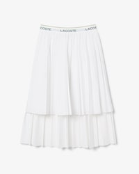 Falda Midi Plisada Asim&eacute;trica Para Mujer