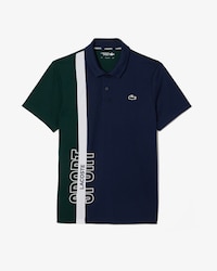 Polo de tenis de corte regular en punto reciclado para hombre