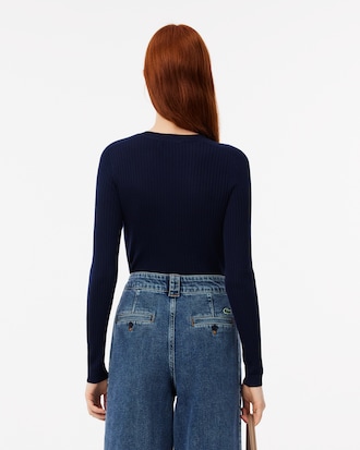 Women's Merino Wool 3D Knit Cardigan