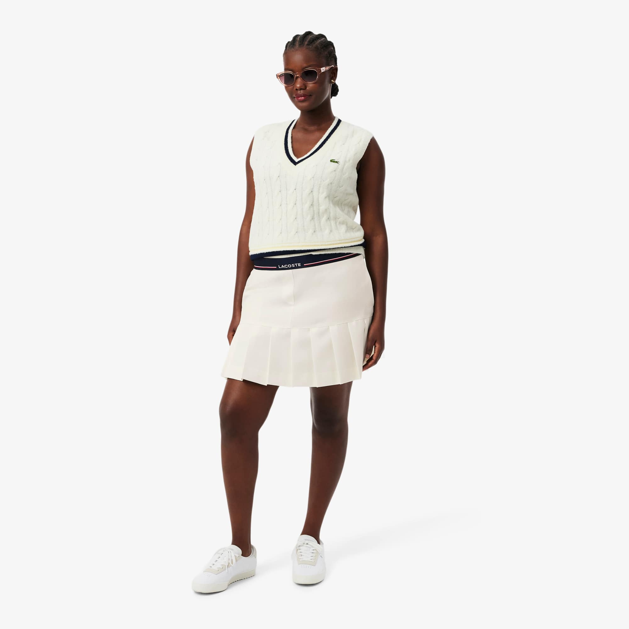 Women's Short Pleated Wool Blend Skirt - Shorts & Skirts - New In