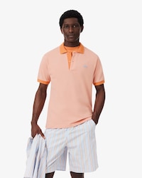 Classic Fit Contrast Rib Polo
