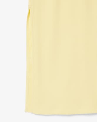 Women's Long Ribbed Cotton Polo Dress