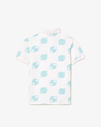 Kids' Cotton Piqué Print Polo