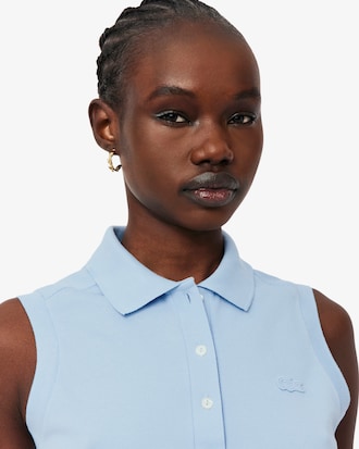 Polo El&aacute;stico Sin Mangas L.12.D Slim Fit Para Mujer