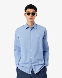 Slim Fit Striped Stretch Poplin Shirt