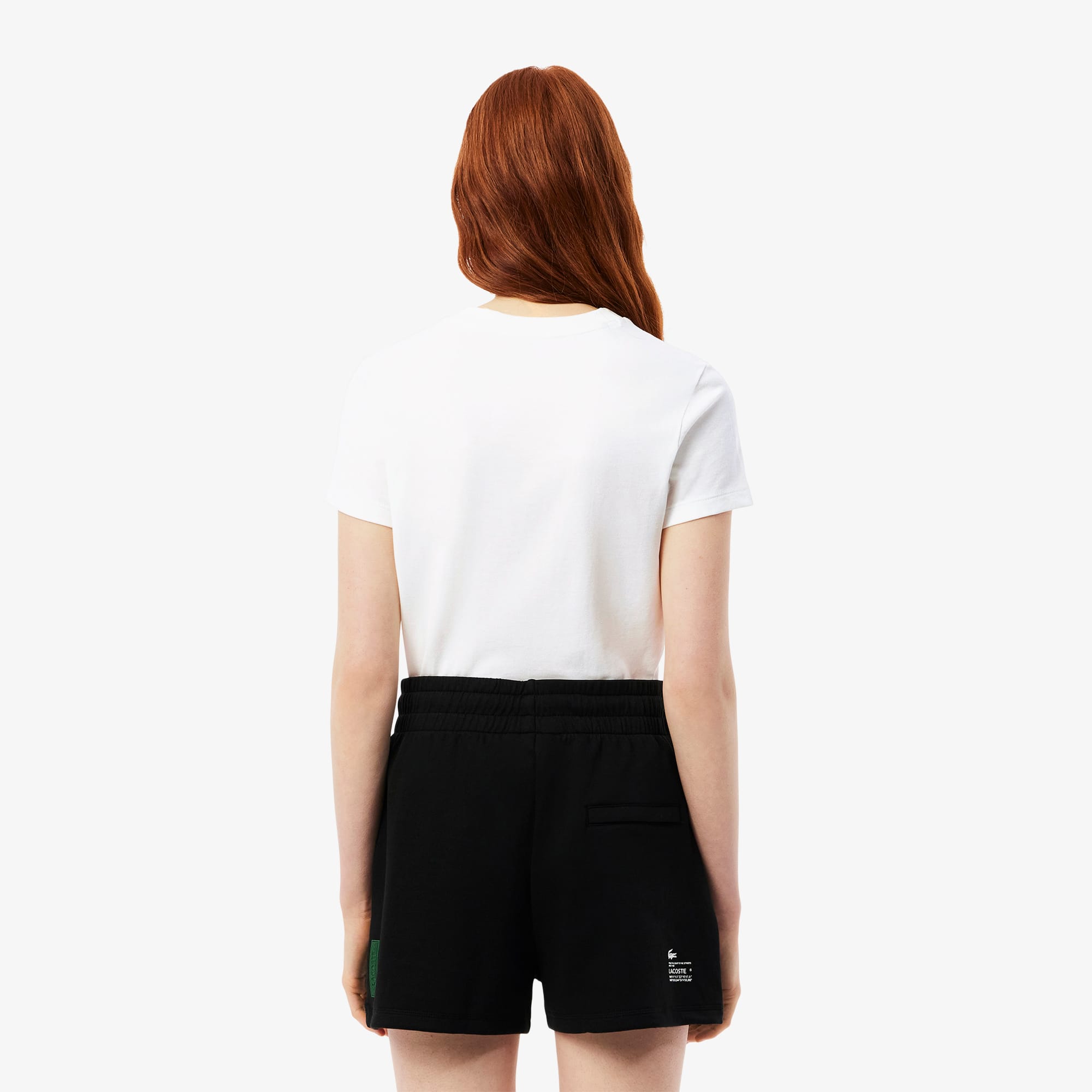 ★LACOSTE★ Women's Training Basic T-Shirt White TF9246-54G0 Women's Ultra Dry Technical Cotton T-Shirt - T-Shirts & Tops