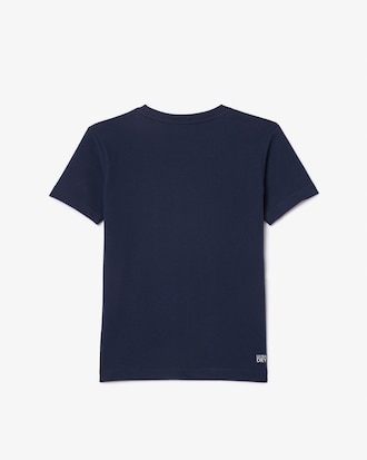 Kids' Oversized Technical Cotton Tennis T-Shirt