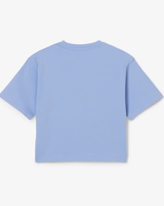 Girls' Monogram Print Cotton T-Shirt