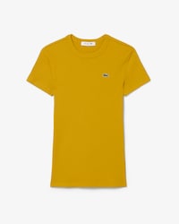Women's Slim Fit Ribbed Cotton T-Shirt