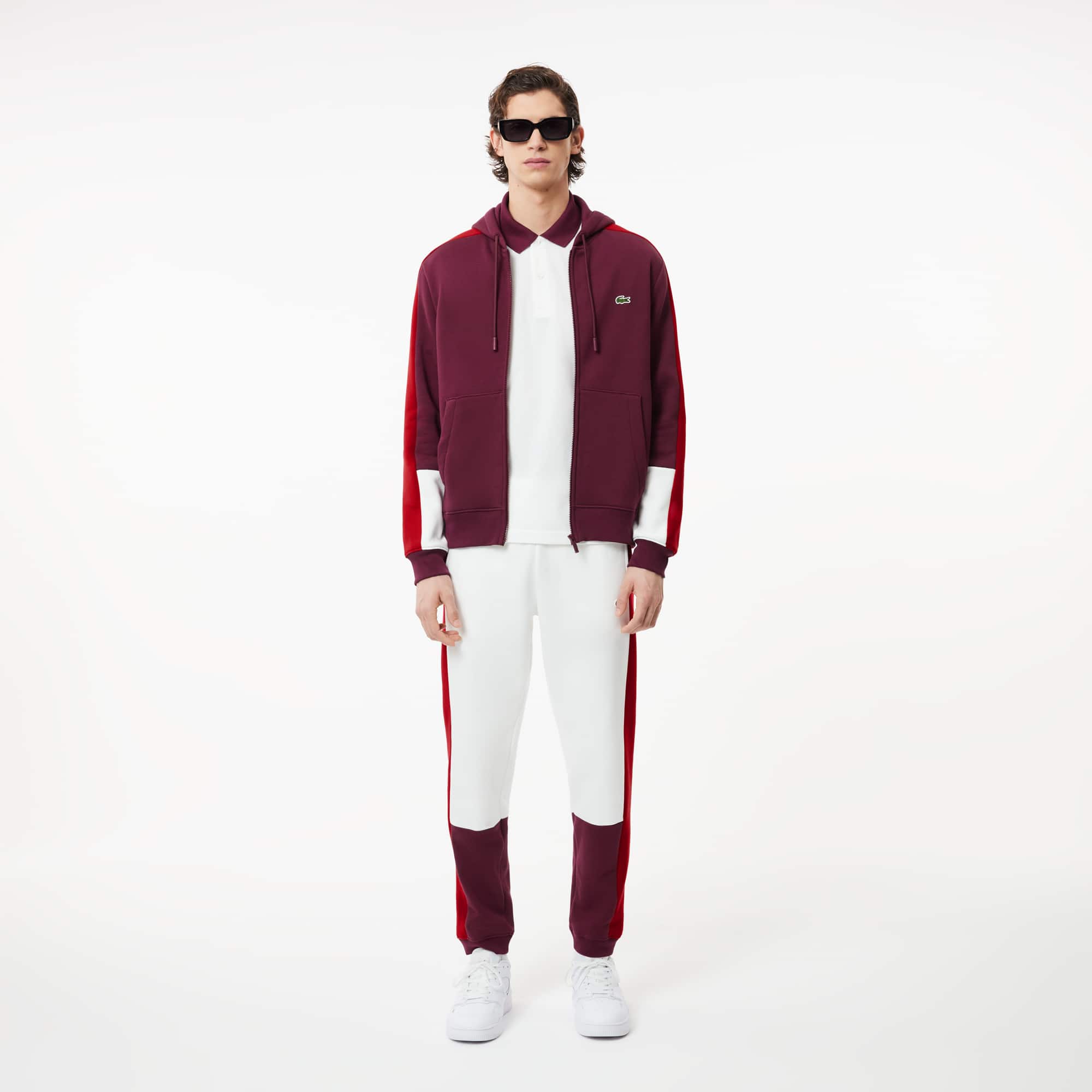 snidel LACOSTEクロップド中綿ジャケット　アイボリー 新品タグ付き LACOSTE×SNIDEL コラボ クロップド中綿ジャケット