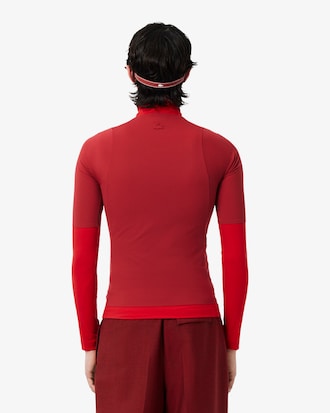 Runway Zipped Printed Stretch T-shirt