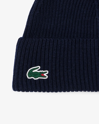 Men's Ribbed Knit Wool Golf Beanie
