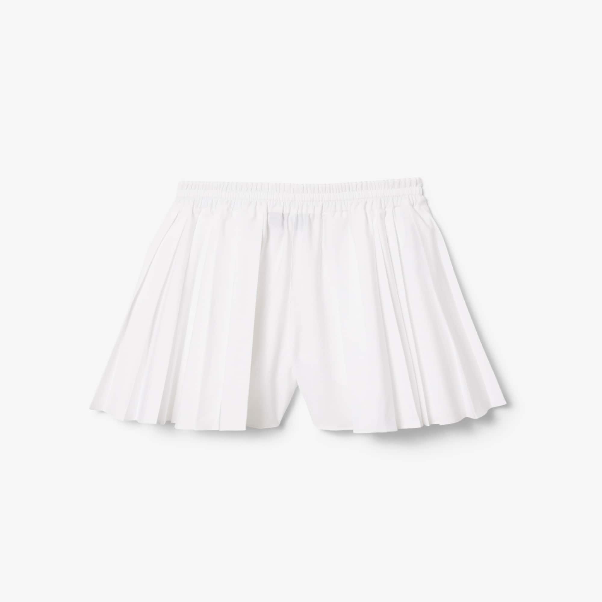 Runway Short Pleated Poplin Shorts