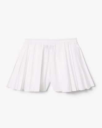 Runway Short Pleated Poplin Shorts