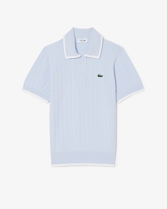 Women's Short Sleeve Polo Collar Golf Sweater